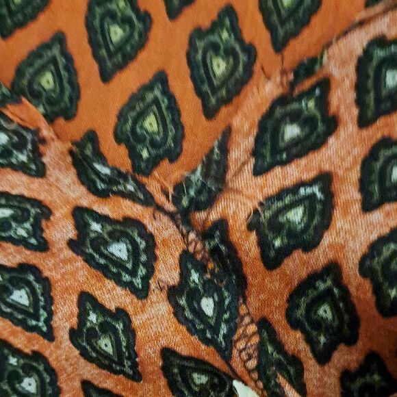 Platinum by Dorothy Schoelen Vintage Geometric Patterned Blouse Button Up Small - Picture 11 of 16